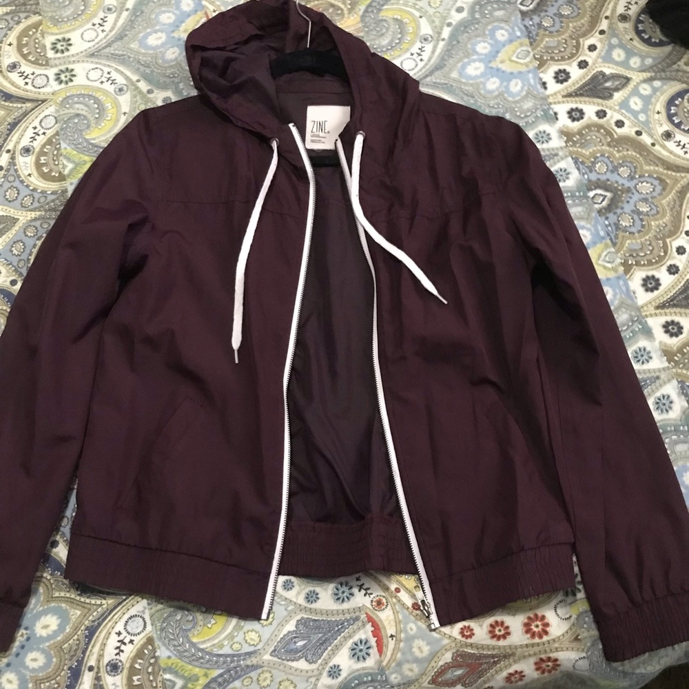 Dark purple windbreaker